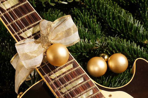 Weihnachtsbild Gitarre klein